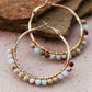 Boho Sea Sediment Jasper Stone Beaded Earrings