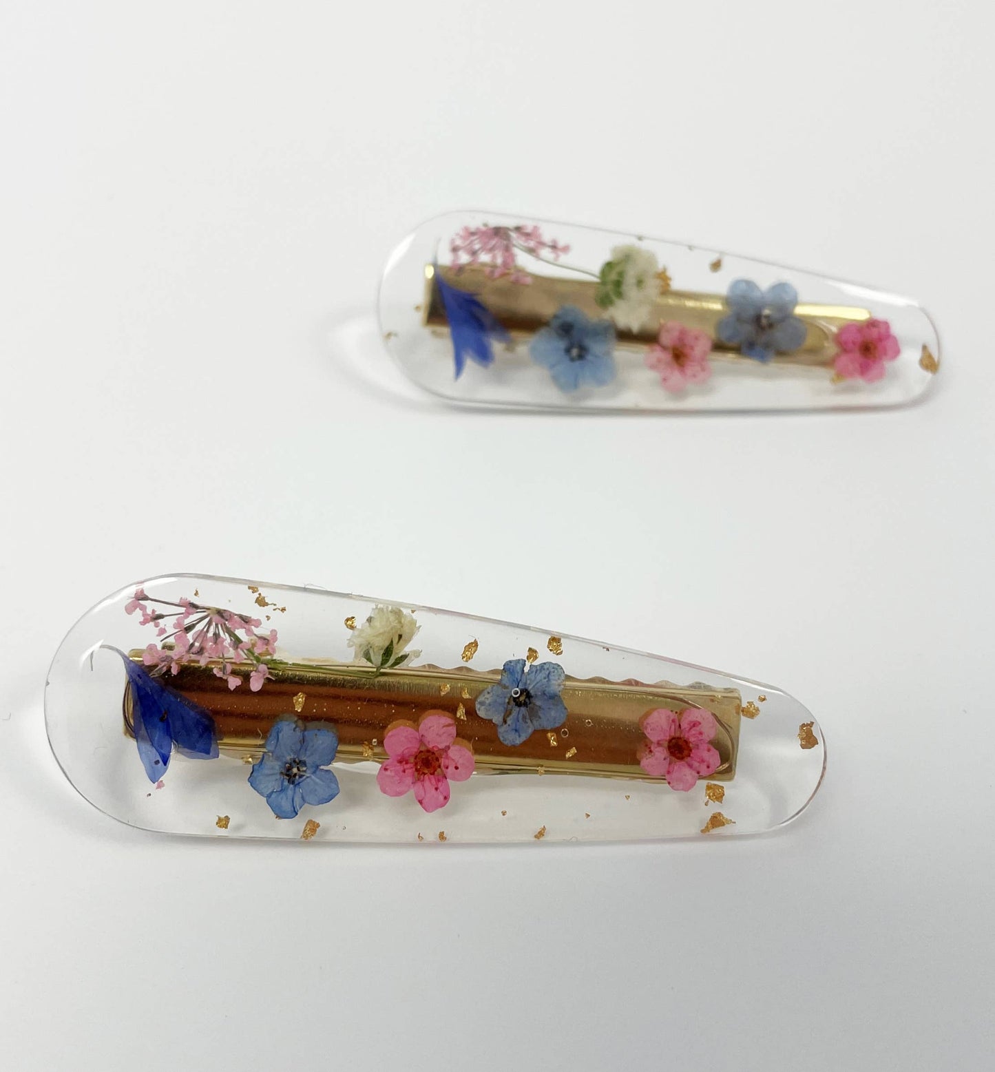 Real Pressed Flowers Hair Clip