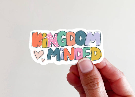 Kingdom Minded Vinyl Laptop Bottle Sticker