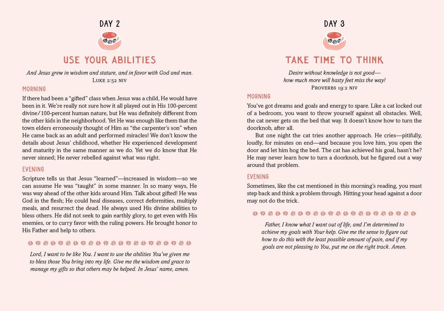 Daily Wisdom for Teen Girls Morning and Evening - Purpose + Passion Boutique
