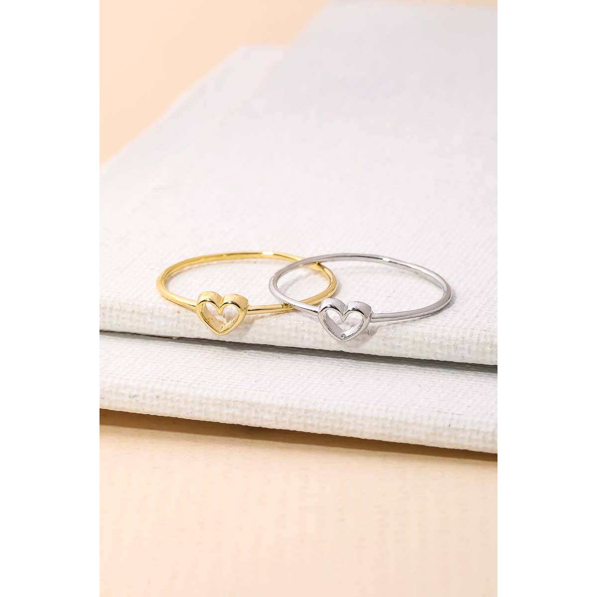 Dainty Heart Shape Ring - Purpose + Passion Boutique