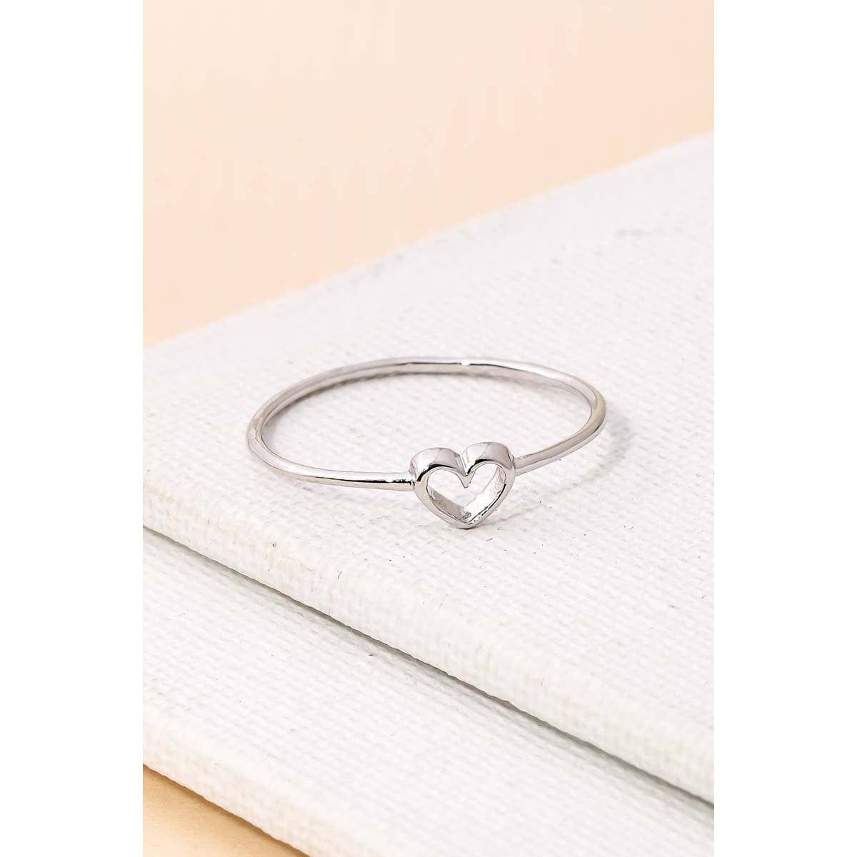 Dainty Heart Shape Ring - Purpose + Passion Boutique