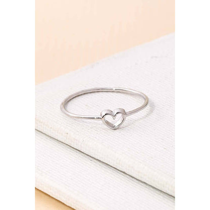 Dainty Heart Shape Ring - Purpose + Passion Boutique