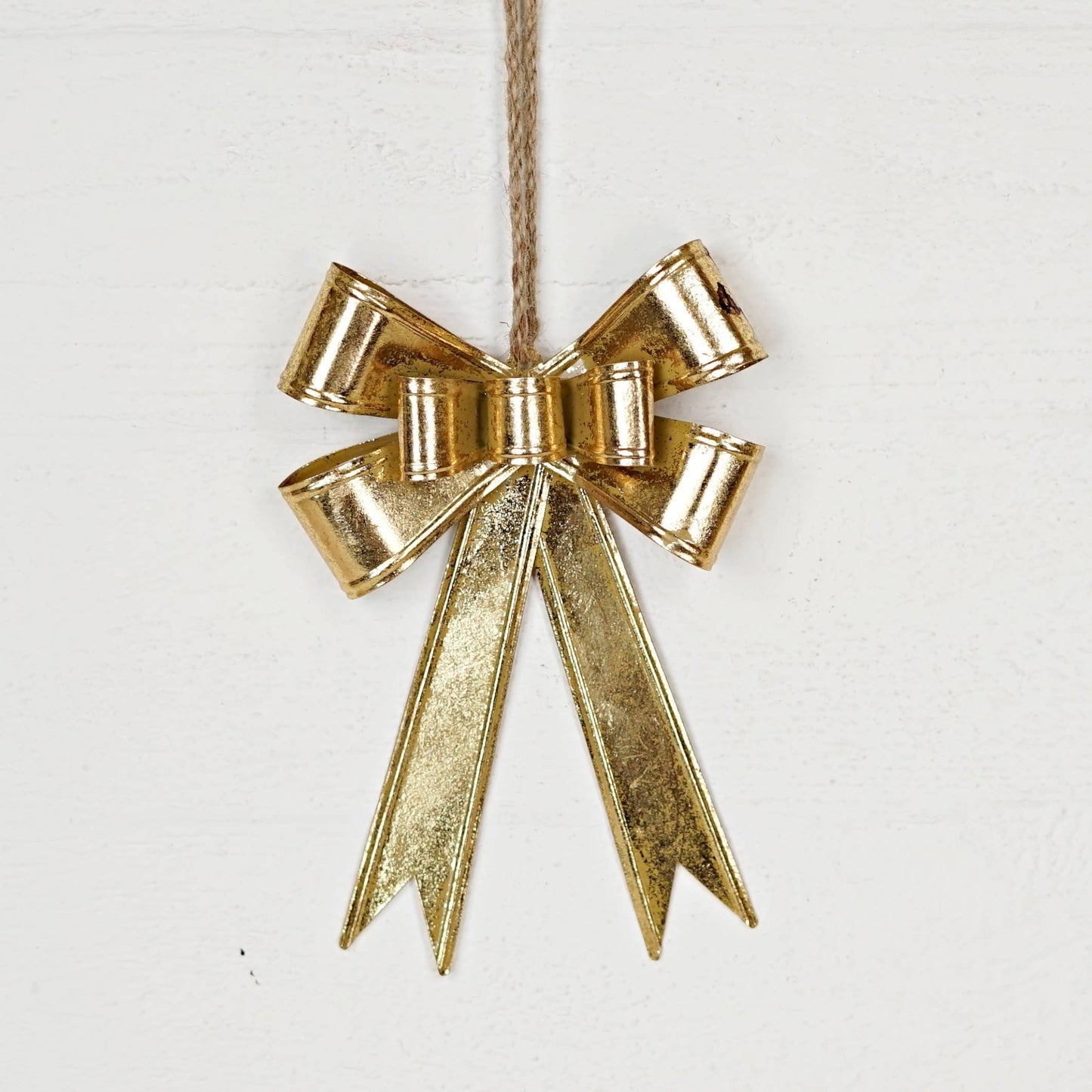 Dazzling Gold Metal Bow Ornament - Purpose + Passion Boutique