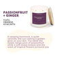 Passionfruit + Ginger Glass Tumbler Soy Candle