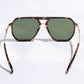 Geometric Shape Thin Frame Sunglasses