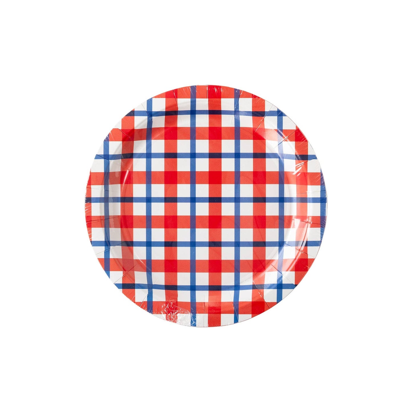 Americana Plaid Paper Plate (8)