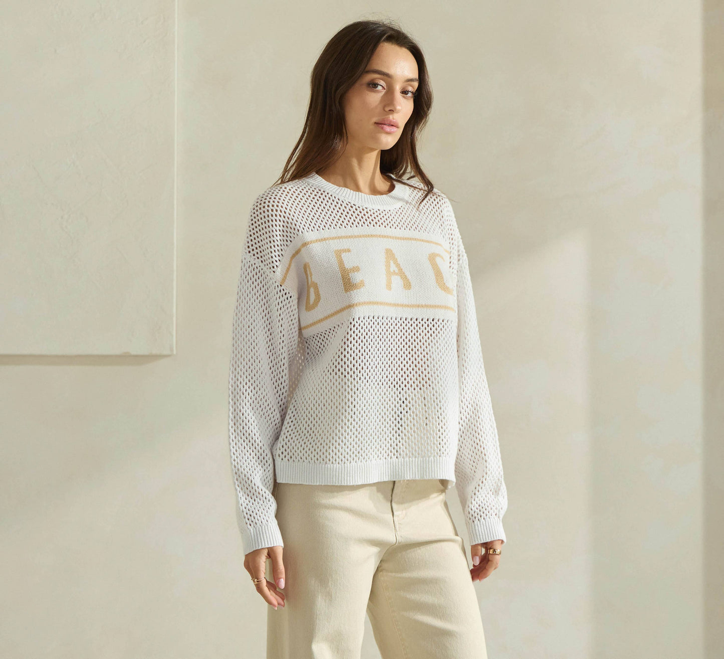 Beach Ivory/Taupe Sweater