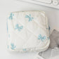 Quilted Bow Pouch Heart Checkered Makeup Bag