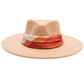 Mountain Sunset Rancher Hat with Scarf Trim