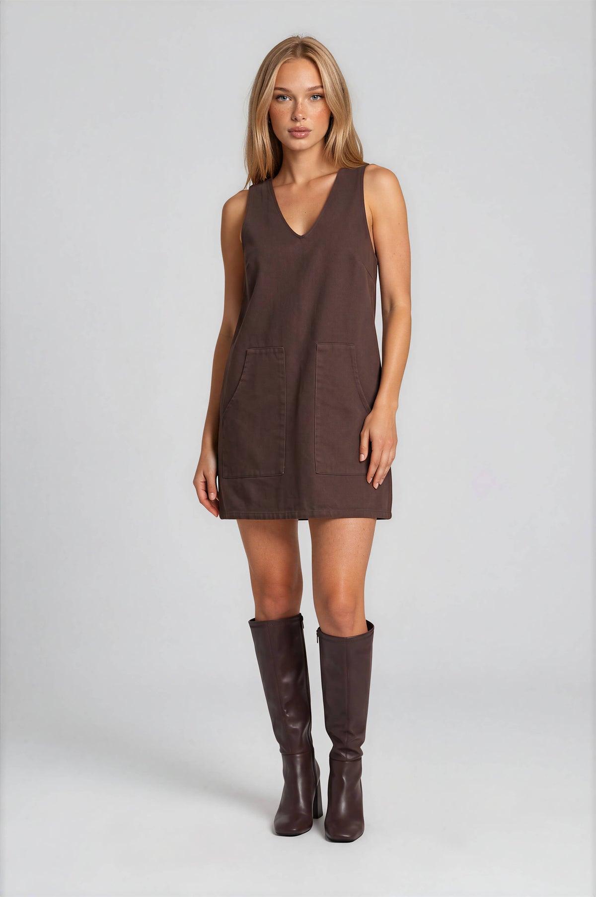 Cocoa Denim Mini Dress