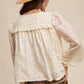 Delicate Cream Embroidered Lace Blouse - Purpose + Passion Boutique