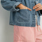 Denim Button - Down Jacket with Shirt Collar and Pockets - Purpose + Passion Boutique
