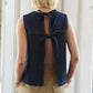Denim Double Tie Back Top - Purpose + Passion Boutique