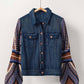 Denim Knit Sleeves Jacket - Purpose + Passion Boutique