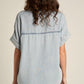 Denim Short Sleeve Denim Button Down Shirt - Purpose + Passion Boutique