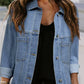 Denim Washed Oversized Jacket - Purpose + Passion Boutique