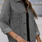 Denim Washed Oversized Jacket - Purpose + Passion Boutique