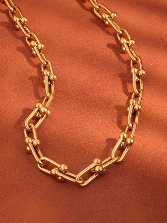 Denise 18K Gold Bold Chain Necklace - Purpose + Passion Boutique