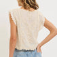 Boho Crochet Embroidery Gauze Floral Cotton Top