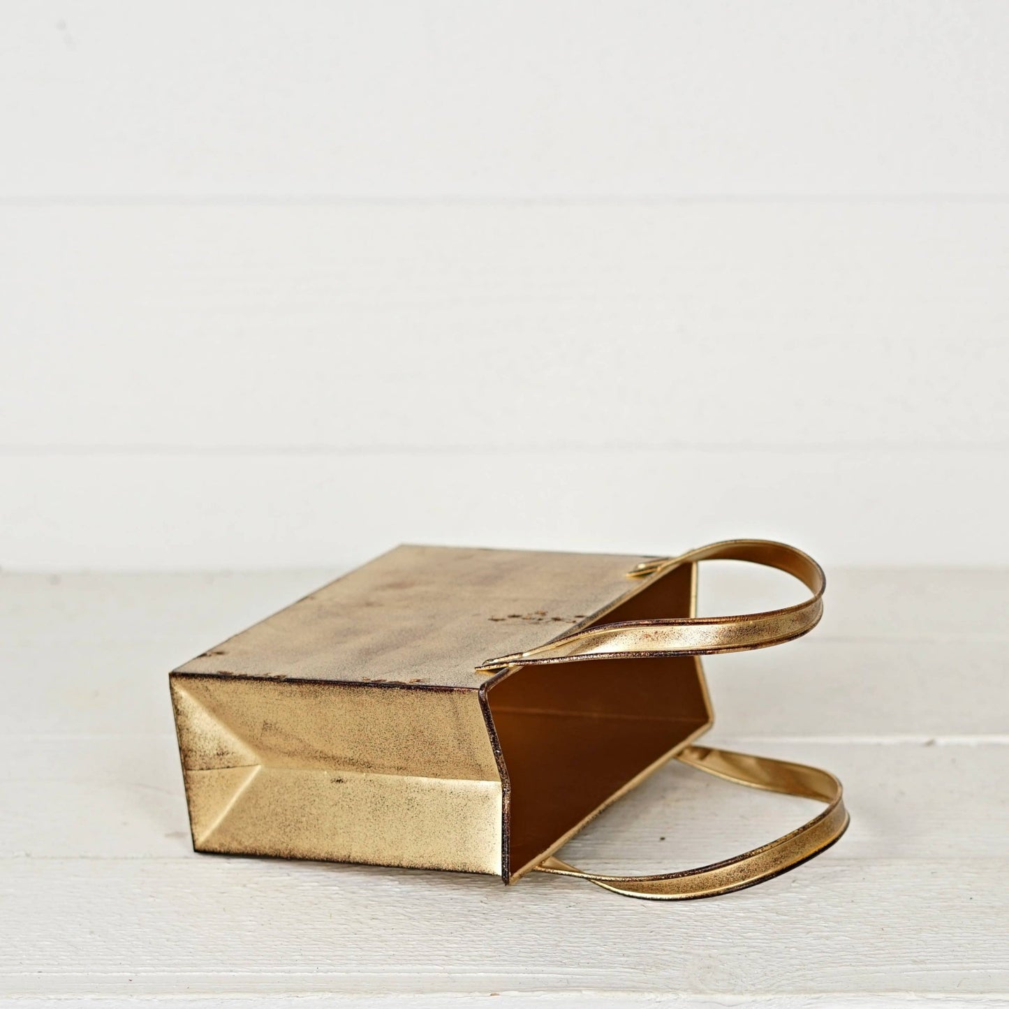 Distressed Metal Tote Bag - Purpose + Passion Boutique