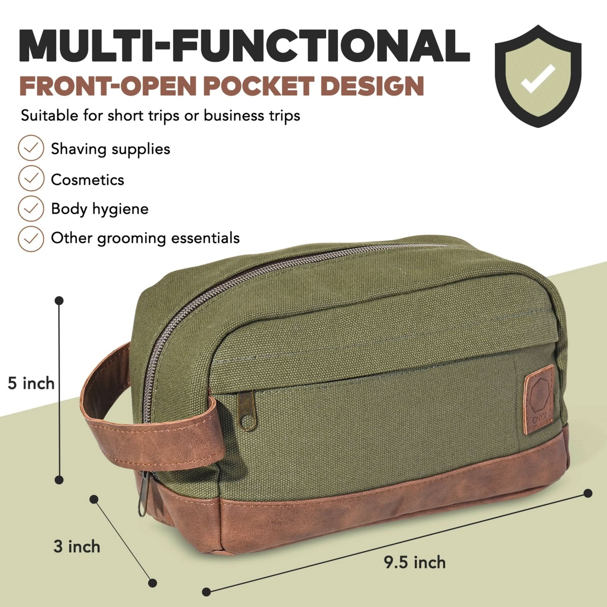 Dopp Kit Toiletry Travel Bag - Purpose + Passion Boutique