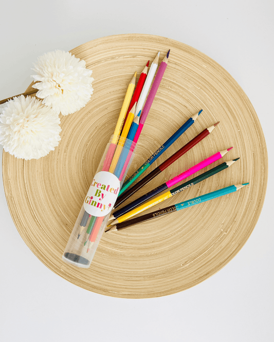 Double - tipped Colored Pencils Set | 12pc & 24 colors - Purpose + Passion Boutique