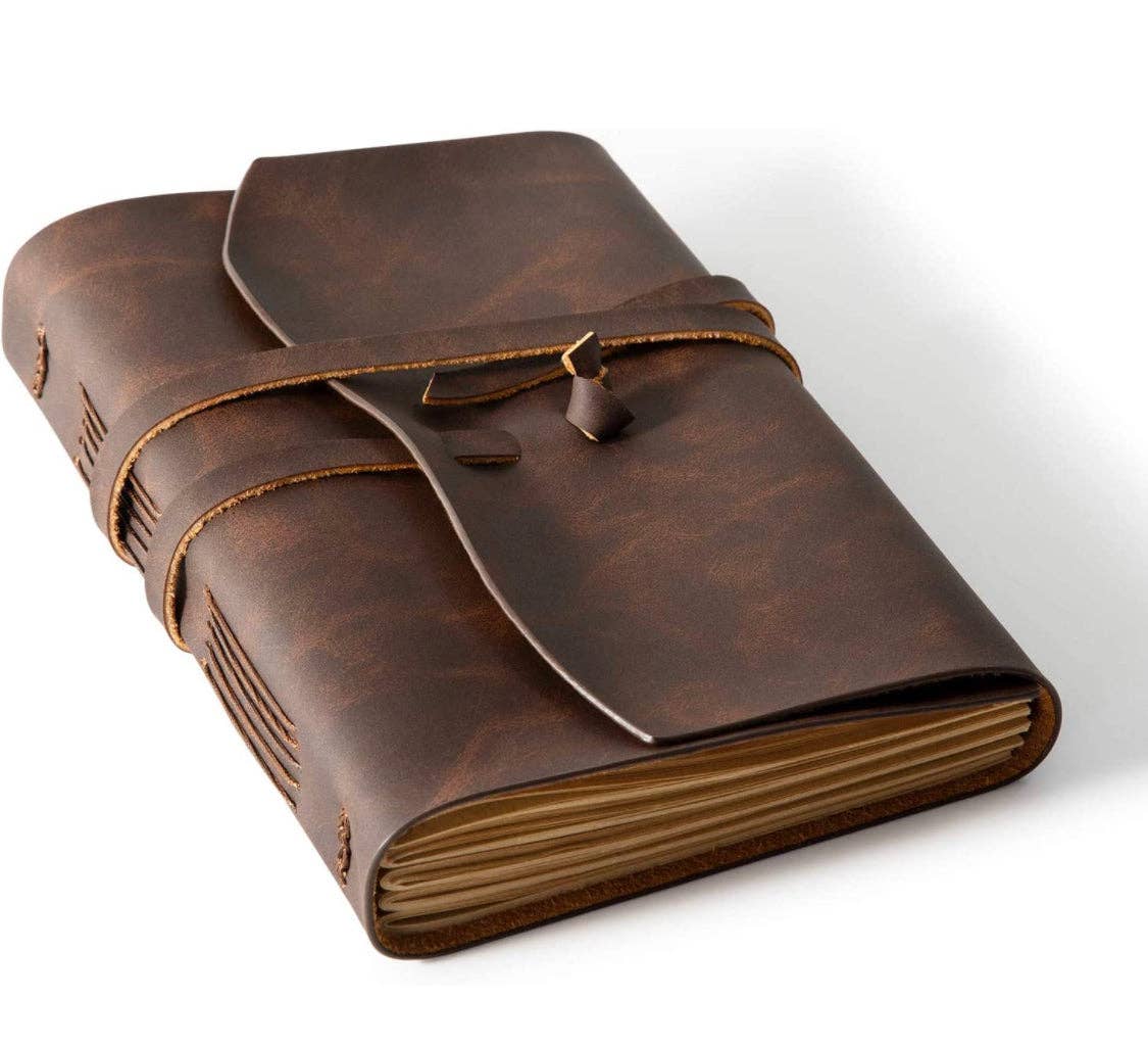 Double Wrap Leather Journal with Lined Craft Pages - Purpose + Passion Boutique