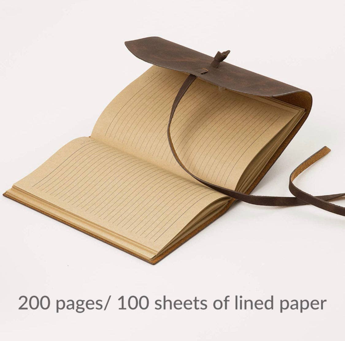 Double Wrap Leather Journal with Lined Craft Pages - Purpose + Passion Boutique