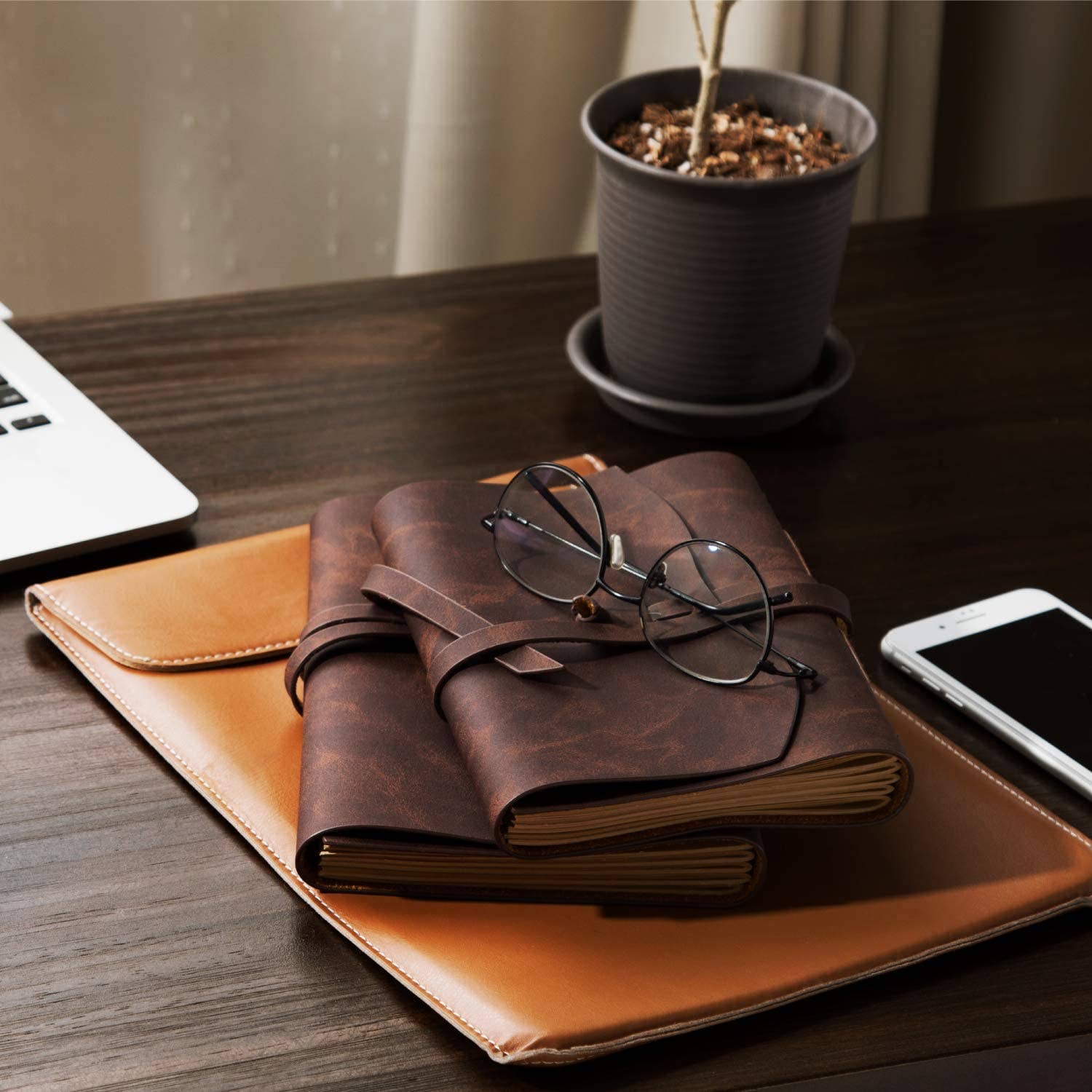 Double Wrap Leather Journal with Lined Craft Pages - Purpose + Passion Boutique