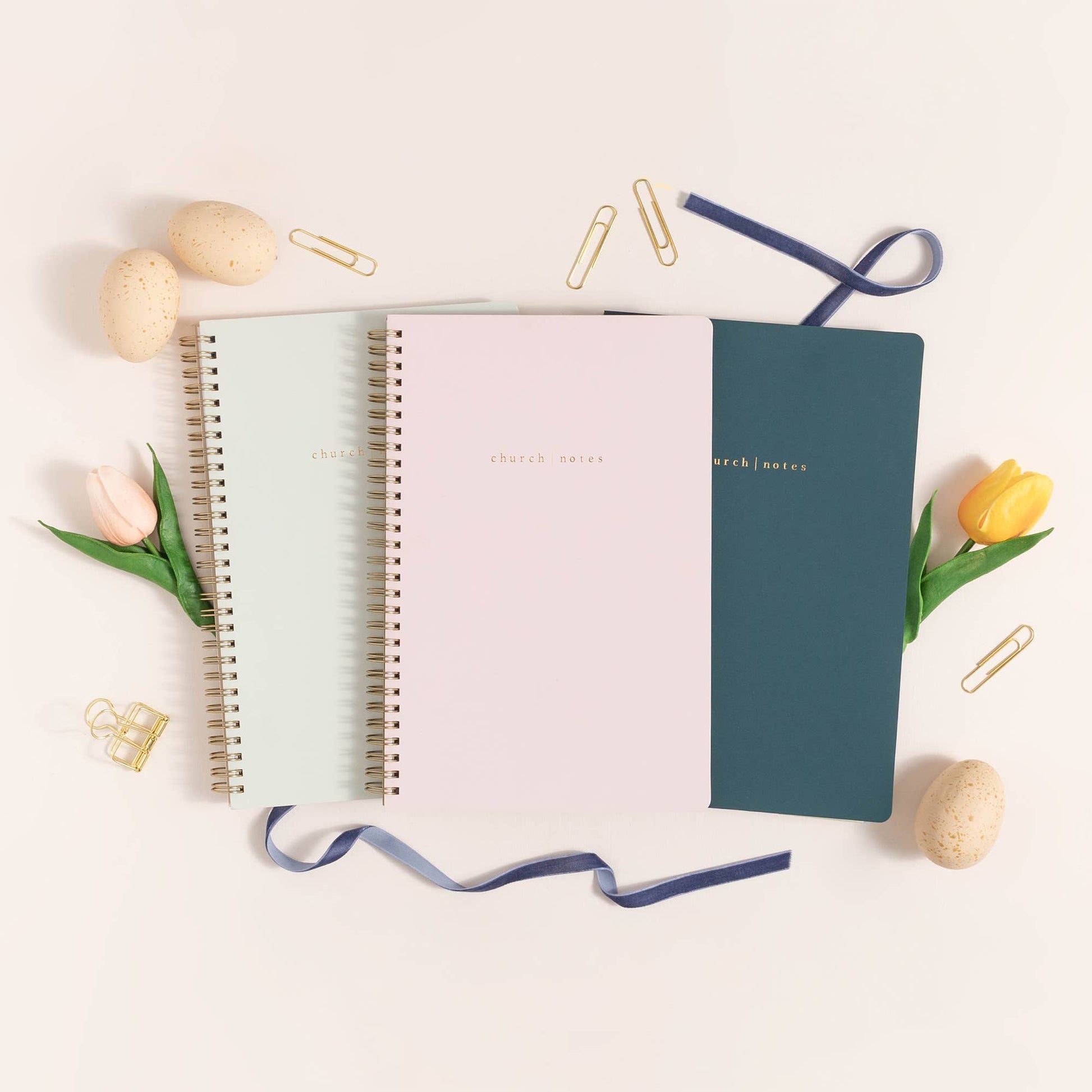 Dove Grey Church Notes Bible Study Notebook - Purpose + Passion Boutique