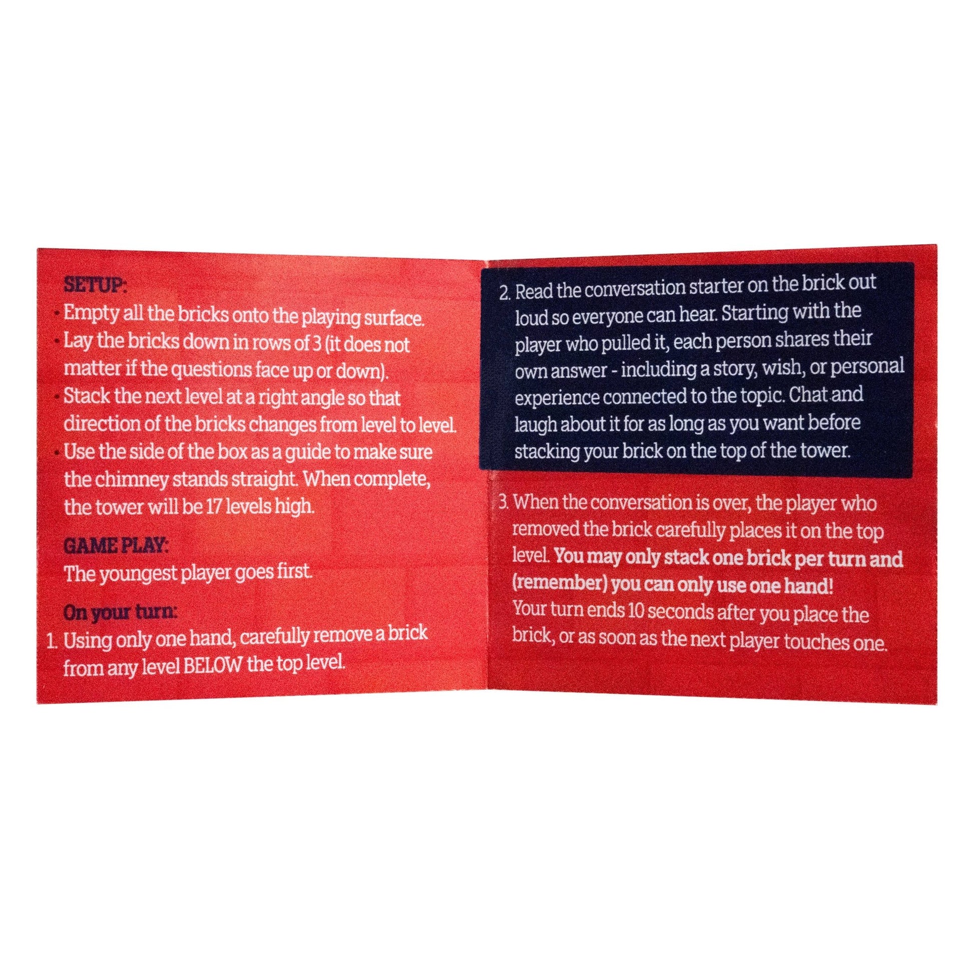 Down the Chimney - Tumbling Tower & Conversation Starters - Purpose + Passion Boutique