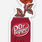 Dr Pepper Flower Sticker - Purpose + Passion Boutique