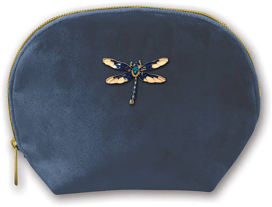 Dragonfly Brooch Velvet Clamshell Bag - Purpose + Passion Boutique