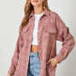 Dusty Mauve Texture Woven Shacket - Purpose + Passion Boutique