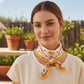 Daisy Border Silky Bandana
