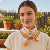 Daisy Border Silky Bandana