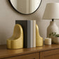 Gold Ceramic Bookends (Set of 2)