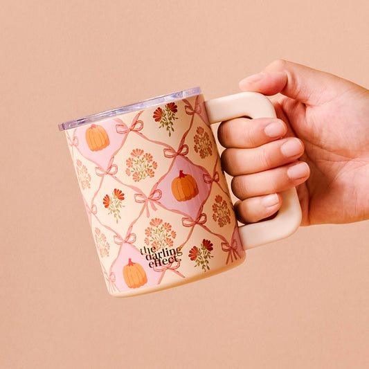 Patchwork Pumpkins Insulated Mug (14oz)