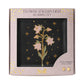 Flower/Black Jewelry Dish & Stud Earring Set