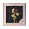 Flower/Black Jewelry Dish & Stud Earring Set