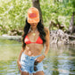 Out of Office tangerine Canvas Cap