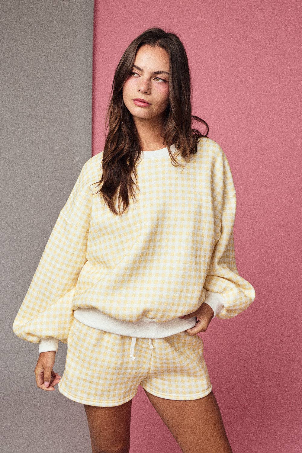 Gingham Lounge Set