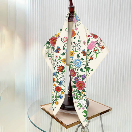 Floral Beige Scarf