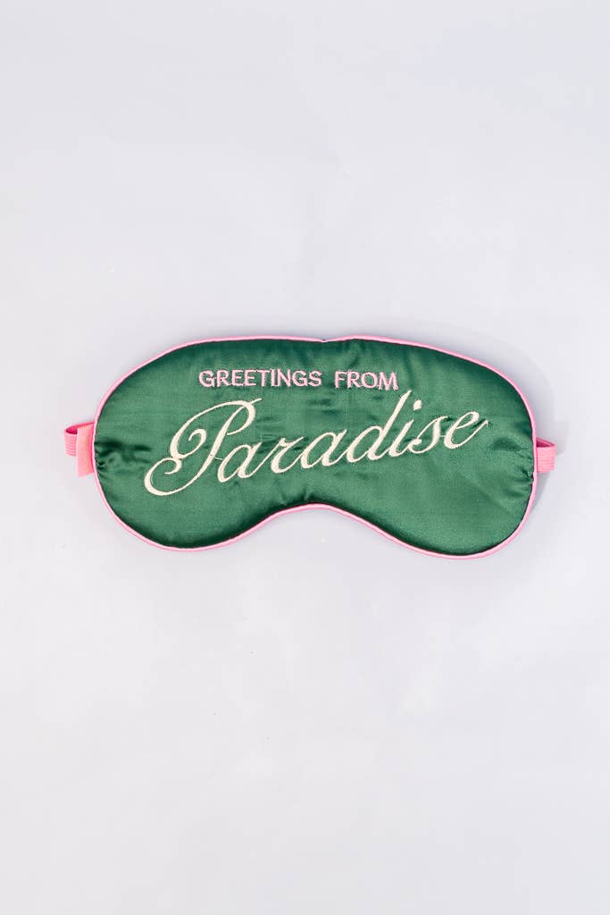 Greetings from Paradise Satin Eye Mask