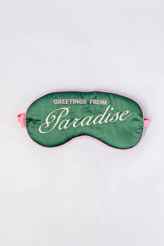 Greetings from Paradise Satin Eye Mask