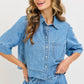 Everyday Effortless Denim Button Down Shirt