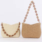 Straw Link Strap Summer Bag