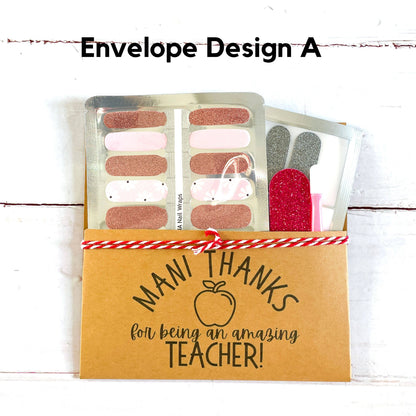 Teacher Gifts Teacher Appreciation Gift Nail Wraps Gift Sets