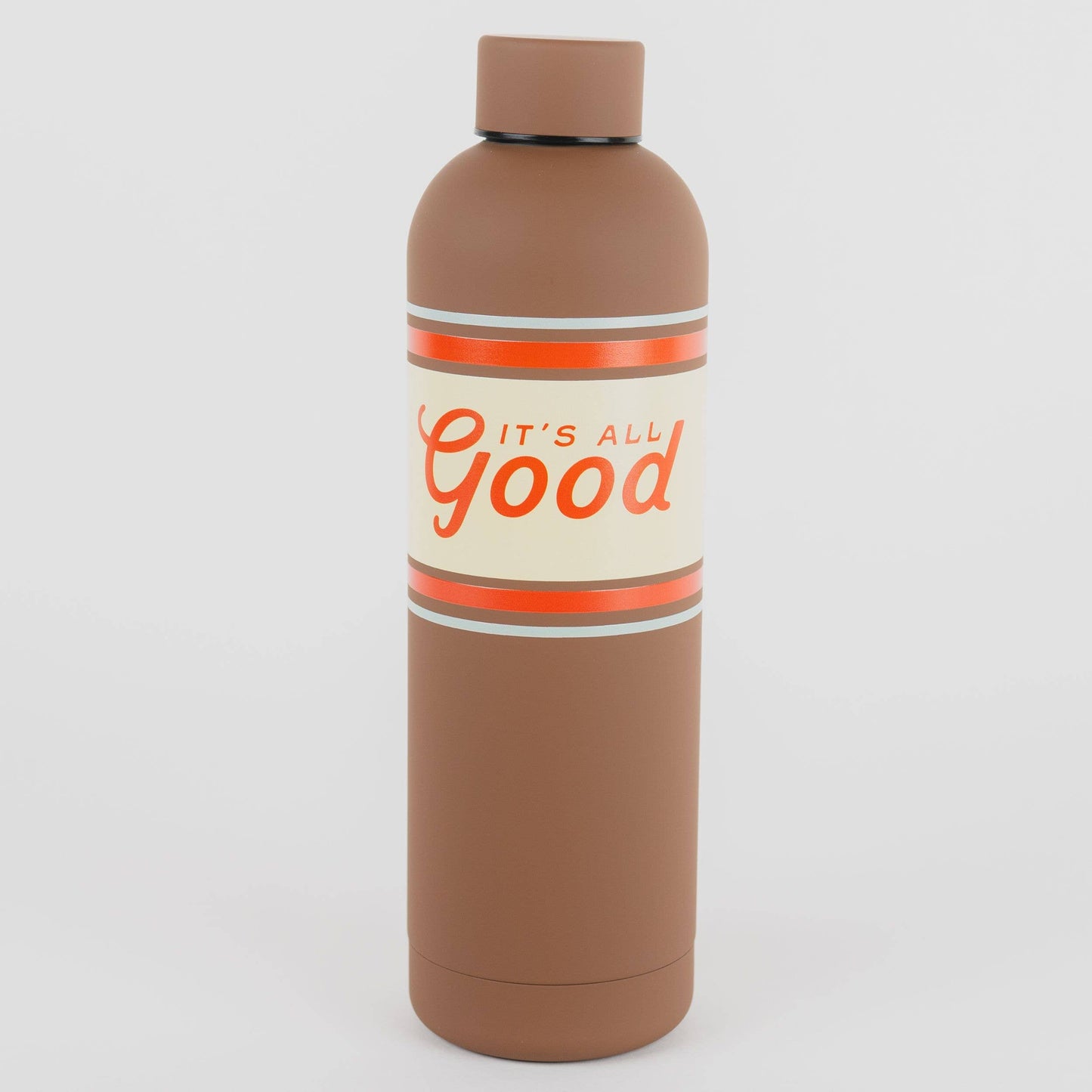 It's All Good Water Bottle - Retro Brown (24oz)